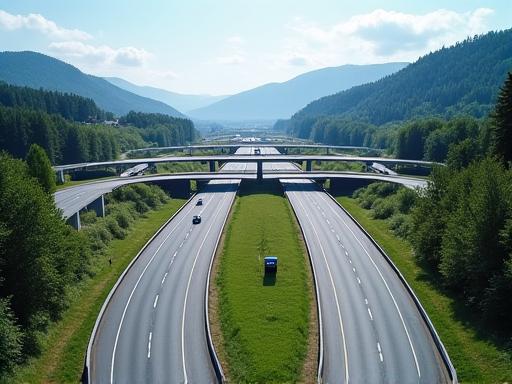 Straßenbau und Infrastrukturprojekt